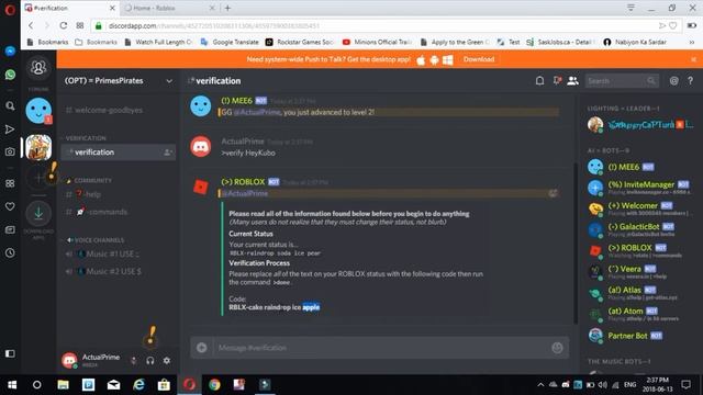 HOW TO VERIFY YOUR ROBLOX ACCOUNT WITH "ROBLOX" DISCORD BOT смотреть онлайн