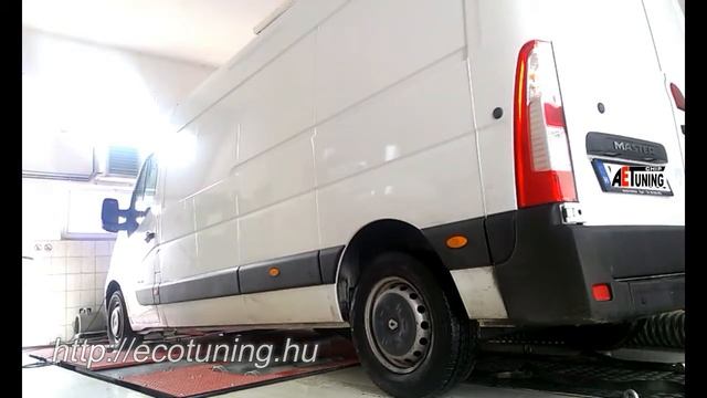 Renault Master 2 3DCI 125LE AET CHIPtuning Referencia Video OPTimalizalas 4x4 DYNO