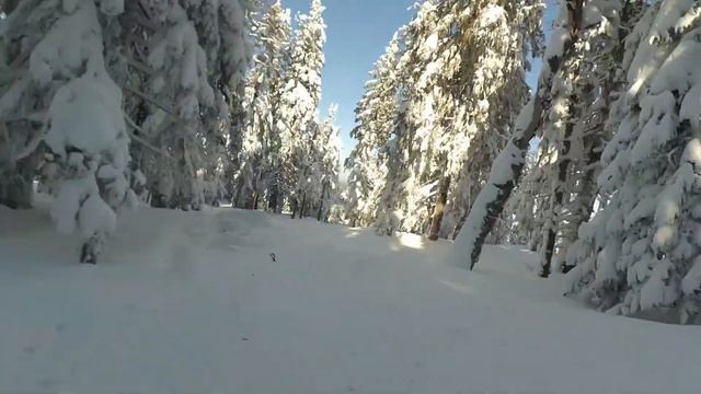Snowboard. Гора Белая. Фрирайд по лесу. Март 2021 смотреть онлайн