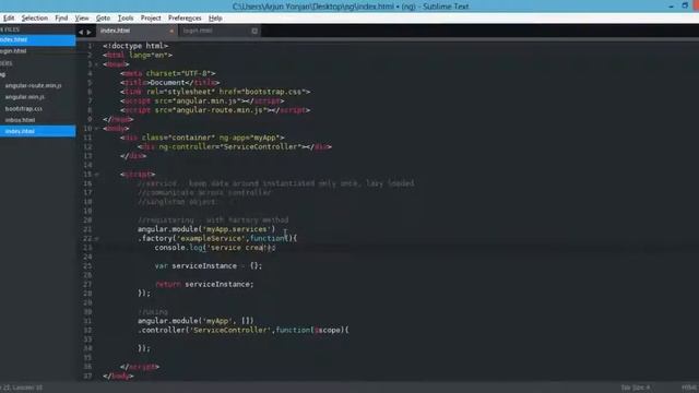 angularjs basic service register and use factory method 720p смотреть онлайн