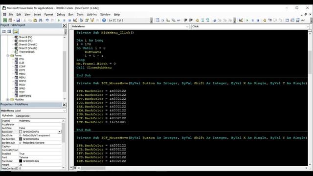 Menu Moderno en Formulario VBA Excel смотреть онлайн