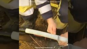 Монтаж концевой муфты из сшитого полиэтилена.