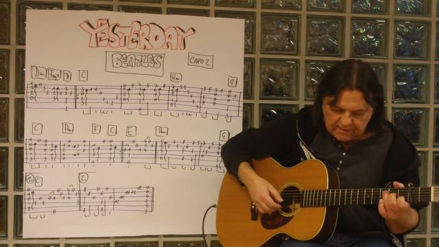 Fingerstyle Guitar Lesson #77: YESTERDAY (The Beatles) смотреть онлайн