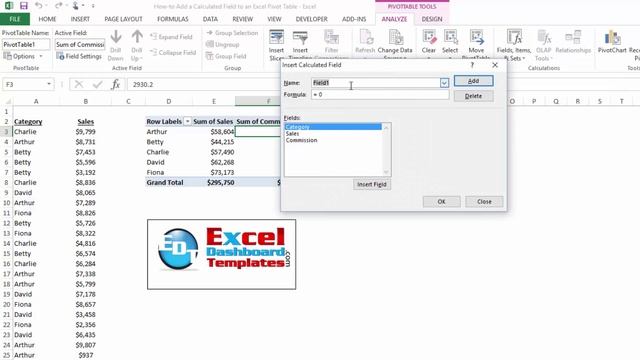 How-to Create Modify and Delete an Excel Pivot Table Calculated Field смотреть онлайн