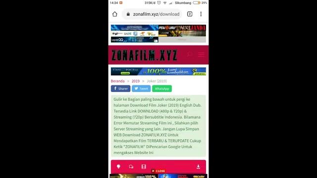 Cara download Film Joker Terbaru 2019 subtitle Indonesia смотреть онлайн