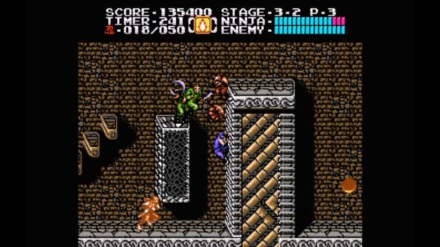Super Nintendo (Snes) 16-bit Ninja Gaiden 2 part The Dark Sword of Chaos Act 3