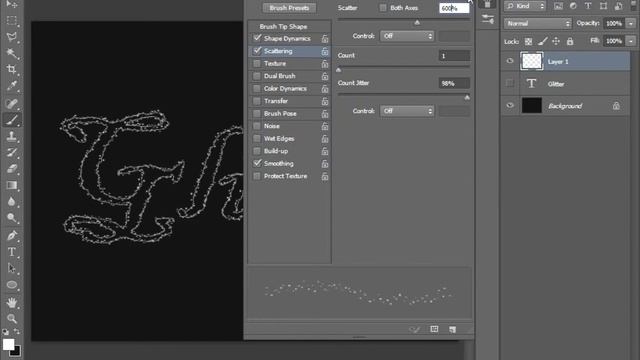 Sparkling,Star Filled Text Effect - Photoshop Tutorial.