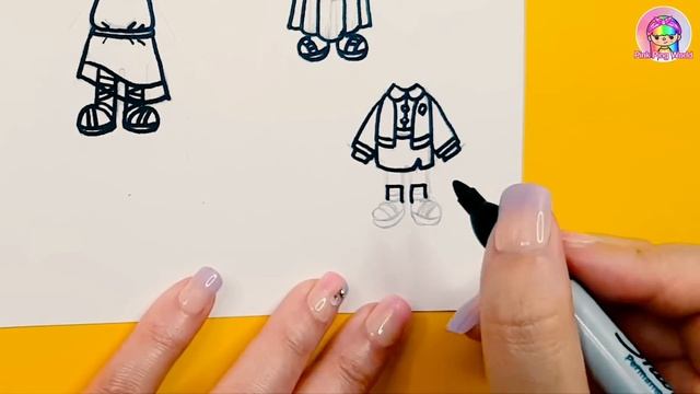 Toca Boca New Dress Drawing? DIY Tutorial Paper Crafts - New Update #tocaboca #tocalife