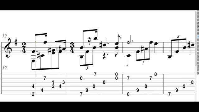 Nocturne No.20, Op. Posth. (Chopin) Fingerstyle Guitar【Score & TAB】 смотреть онлайн