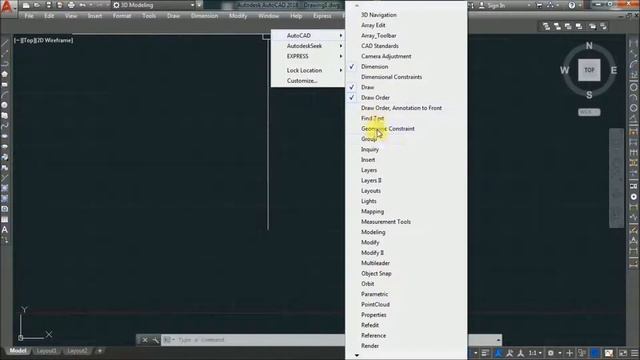 AutoCAD Workspace Manual Settings | AutoCAD workspace customization смотреть онлайн