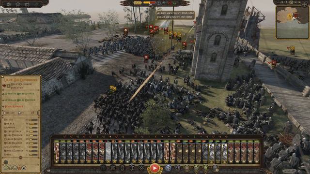 Rise of Mordor New Gameplay Preview - Siege Battle Total War Attila Mod смотреть онлайн