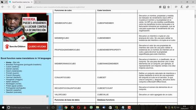 CURSO DE EXCEL 2016 DESDE CERO LECCION 34 TRADUCCION DE FUNCIONES A VARIOS IDIOMAS смотреть онлайн