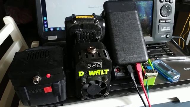 Блок питания 12в от 18 вольтовых батарей DeWalt и Metabo смотреть онлайн