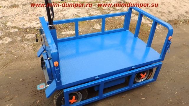 платформенная электрическая тележка XJN TS1000, самоходная. Обзорное видео. смотреть онлайн