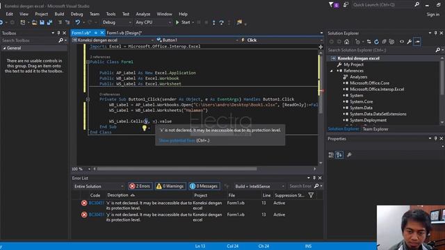 VB NET - Akses data dari file Microsoft Excel - Tips & Trik смотреть онлайн