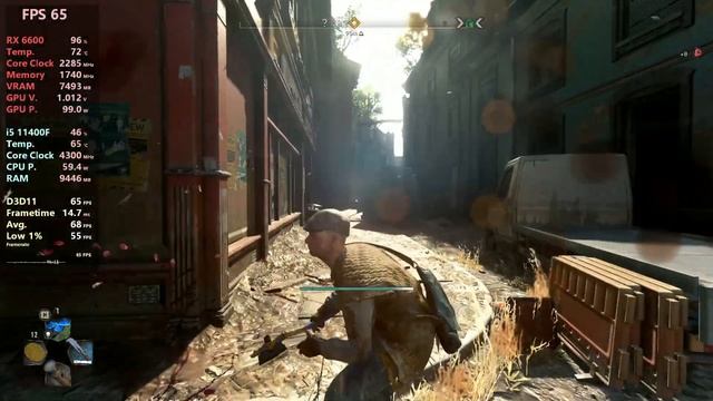 Dying Light 2 Update 1.10.2 - RX 6600 + i5 11400F смотреть онлайн