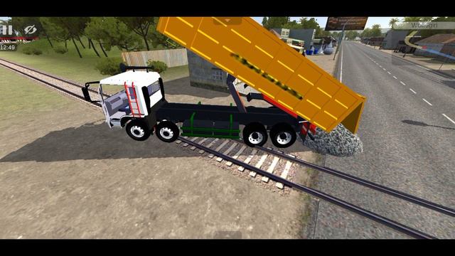Bus Simulator Indonesia Fast Truck - Mitsubishi Fuso Dump Truck Mod - Android Gameplay смотреть онлайн