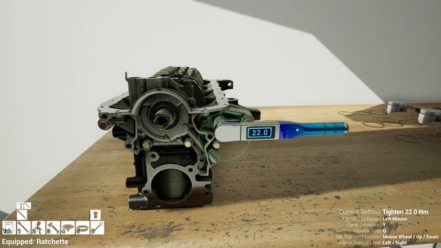 The Best Engine Assembling Experience? Wrench Gameplay - Part 1: The Short Block смотреть онлайн
