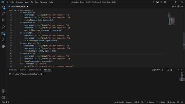 Creando calculadora para principiante en python loop while if... elif y funciones sin relleno смотреть онлайн