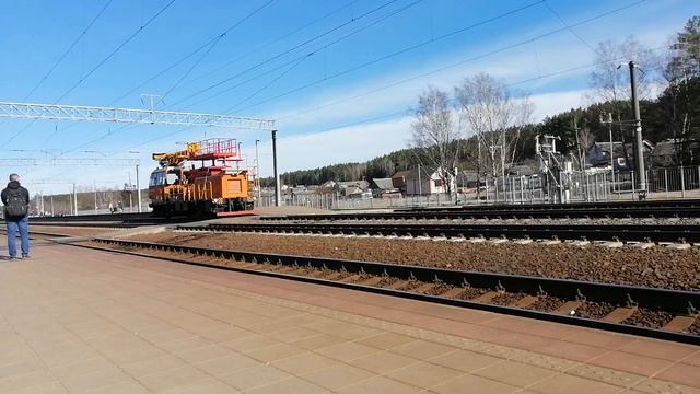 Автомотриса АДМ-1673 на станции Озерище смотреть онлайн