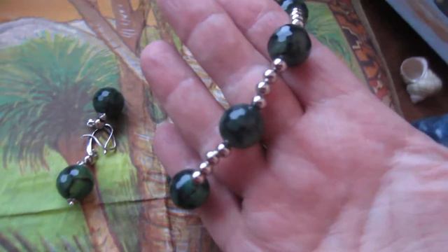 Браслет с зеленым агатом "Вены дракона" смотреть онлайн