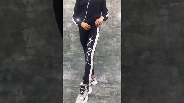 Костюм спортивный тёмно-синего цвета "Strongest" для девочки Marions смотреть онлайн