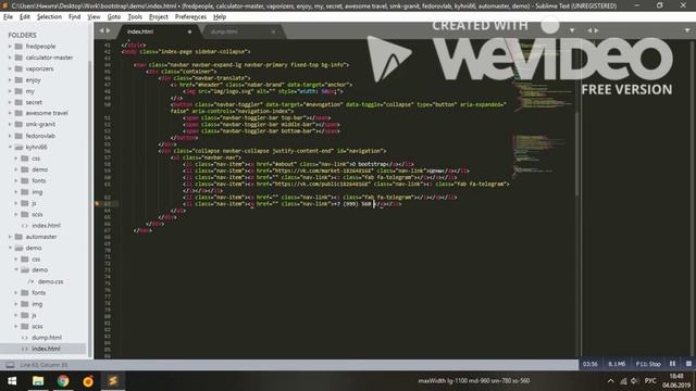 Создание главного экрана на bootstrap 4 смотреть онлайн