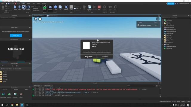 Developer Products - Roblox Scripting Tutorials смотреть онлайн