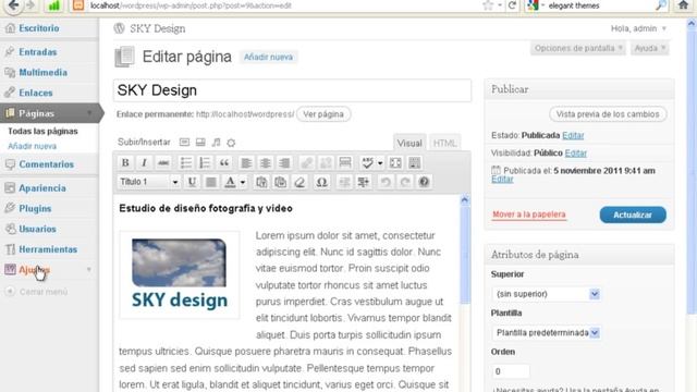 Wordpress Tutorial Español | Crear página de inicio y página de entrada con wordpress смотреть онлайн