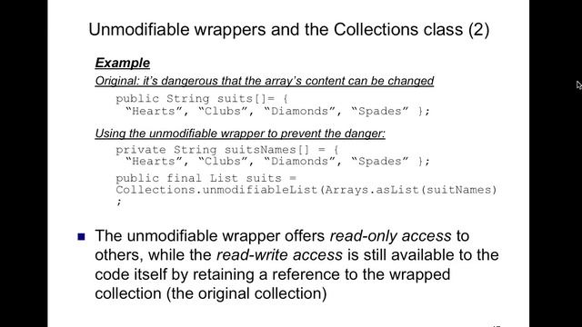 OO Design in Java - PPT Lecture 7 - Live (3/21/11) смотреть онлайн