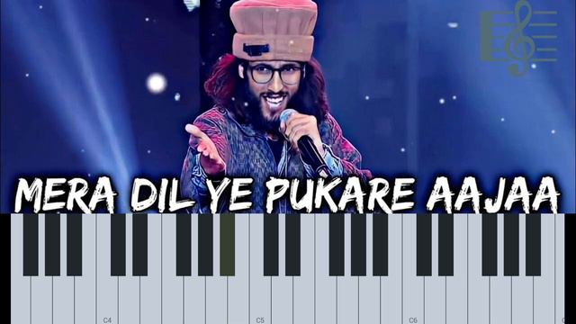 mera dil pukare aaja | baabar mudacer performance piano easy | piano tutorial смотреть онлайн