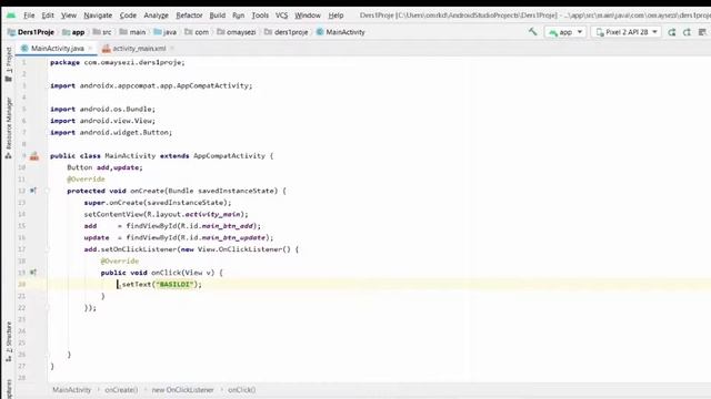 3 - Button, Button onClick | Android Studio Dersleri (2021) смотреть онлайн