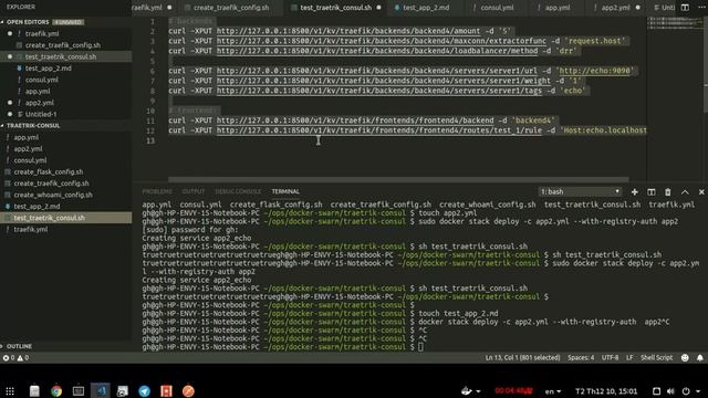 Docker swarm with traetrik and consul смотреть онлайн
