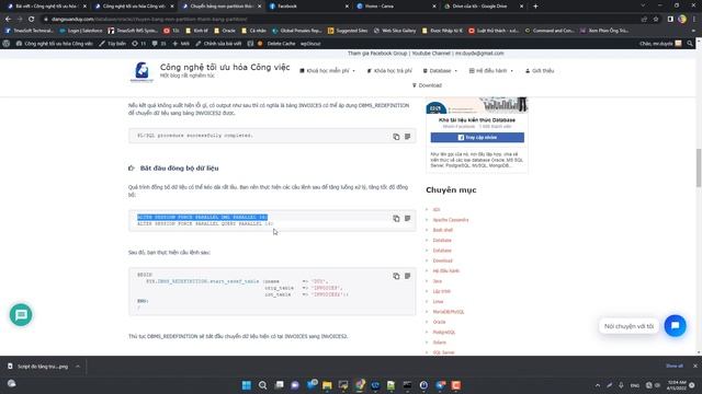 Hướng dẫn chuyển đổi bảng sang partition | Quản trị Oracle Database thật là đơn giản смотреть онлайн