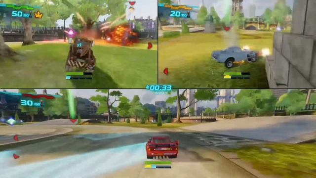 Cars 2 Full Game On 3 Players And 4 Players | Special Video For Getting 7000 Subscribers