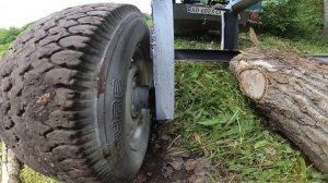 Трелевочная тележка для перевозки бревен