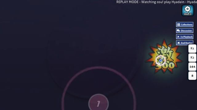 osu! map Showcase - Hyadain - Hyadain no Joujou Yuujou [Insane] смотреть онлайн