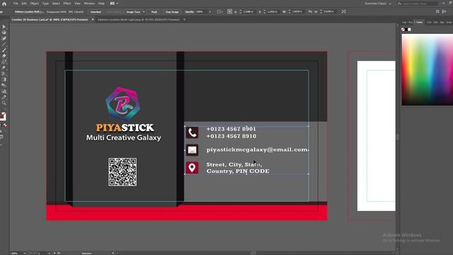 Creative 3D Business Card Design In Illustrator CC | Creative Business Card Design In Illustrator смотреть онлайн