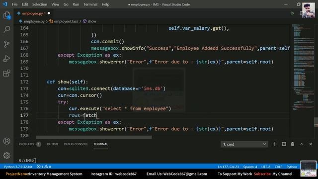 ?#3 How to Create Inventory Management System with Database in Python | 0 to Hero Course | Billing? смотреть онлайн