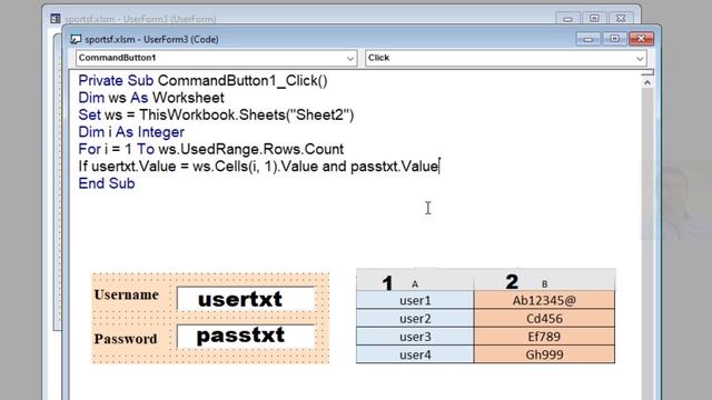 Excel VBA tutorial for beginners- How to create login form in Microsoft Excel VBA 2023 смотреть онлайн