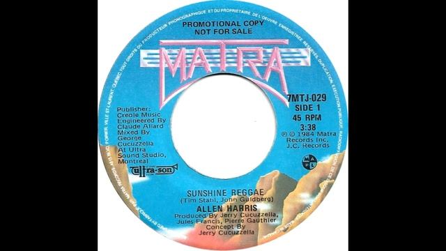 Allen Harris - Sunshine Reggae смотреть онлайн