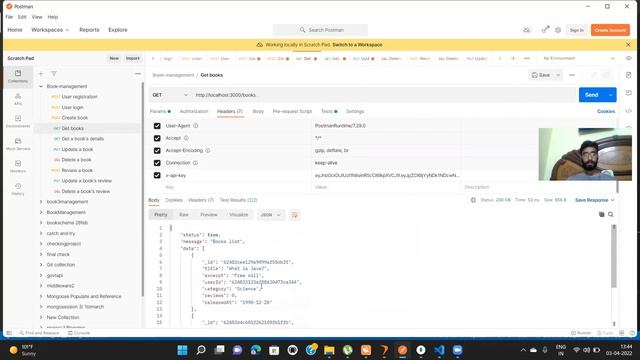 [ Javascript ] Book Management with Javascript - Code | Postman смотреть онлайн