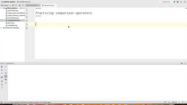 Python Tutorial 5: Comparison and Assignment Operators смотреть онлайн