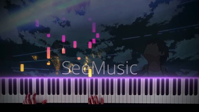 "Kataware doki" - Your Name OST (Piano cover) смотреть онлайн
