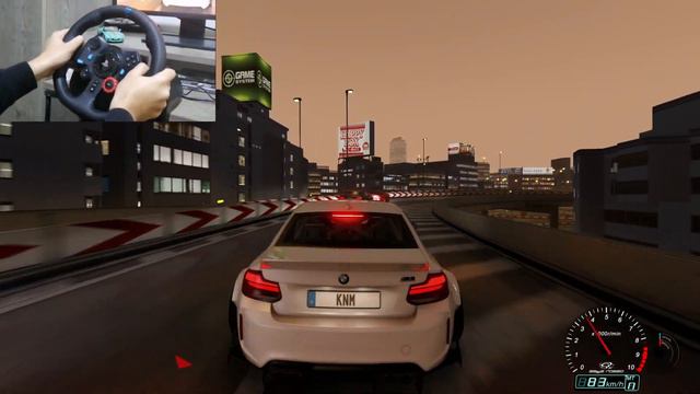 Assetto corsa - insane 800HP BMW M2 Widebody - steering wheel gameplay (logitech g29) (POV) смотреть онлайн