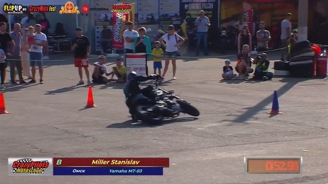 ФИНАЛ чемпионата ЮФО по Мотоджимхане Miller S. первая попытка Yamaha MT-03 смотреть онлайн