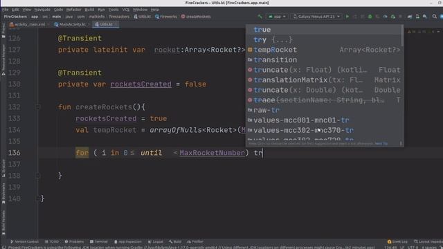 kotlin android how to create/make/imaplement Firecracker animation exampleIn android studio tutoria смотреть онлайн