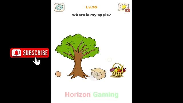 Tricky Brain Story Dop Puzzle LEVEL 70 Where is my apple - New Update Gameplay Walkthrough Android смотреть онлайн