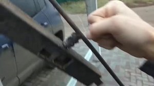 Инструмент (самодельный) для затяжки бандажных лент на ЛЭП.