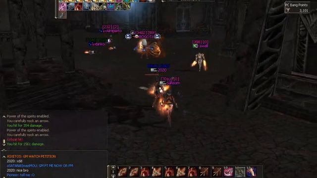 Lineage Interlude 2020 - Saggitarius PVP Archer L2 Damage